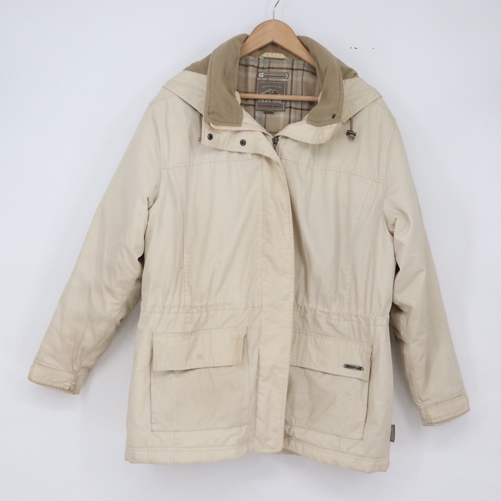 Pacific Trail Jacket Womens Large Cold Weather Utility Cream Parka Fair